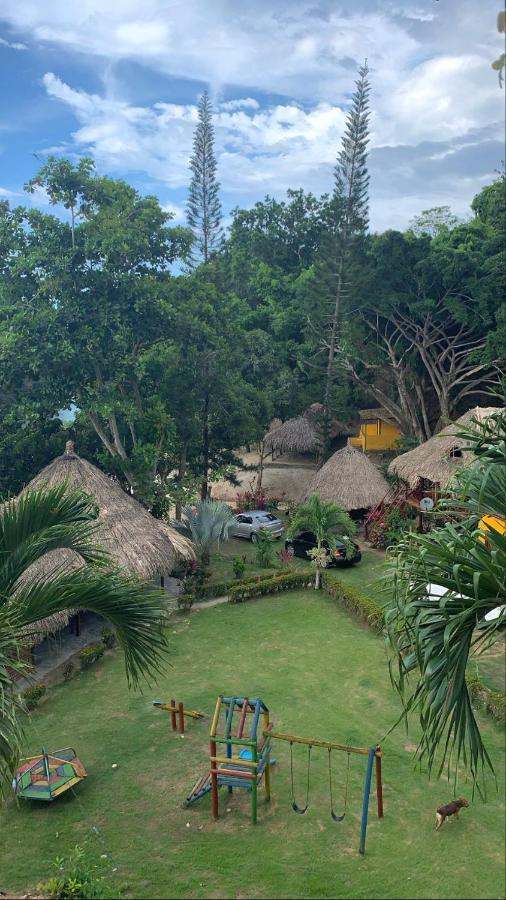 Ecohostal Palmares Del Rio Guachaca Bagian luar foto